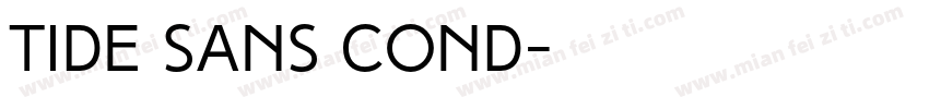 Tide Sans Cond字体转换
